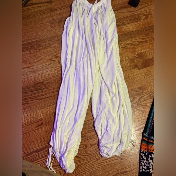 Free People Always Fun Jumpsuit Cream XS - Picture 8 of 10